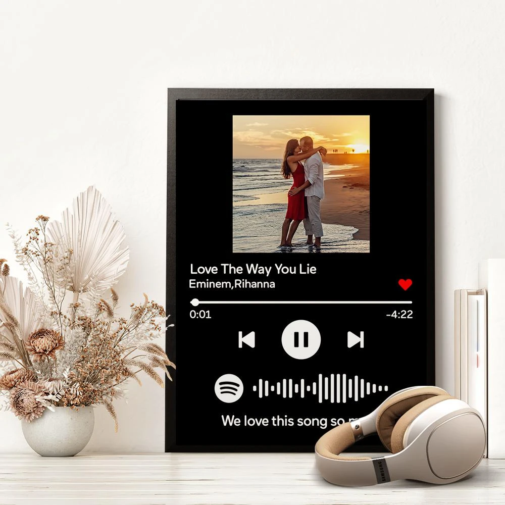 Spotify music Plaque black