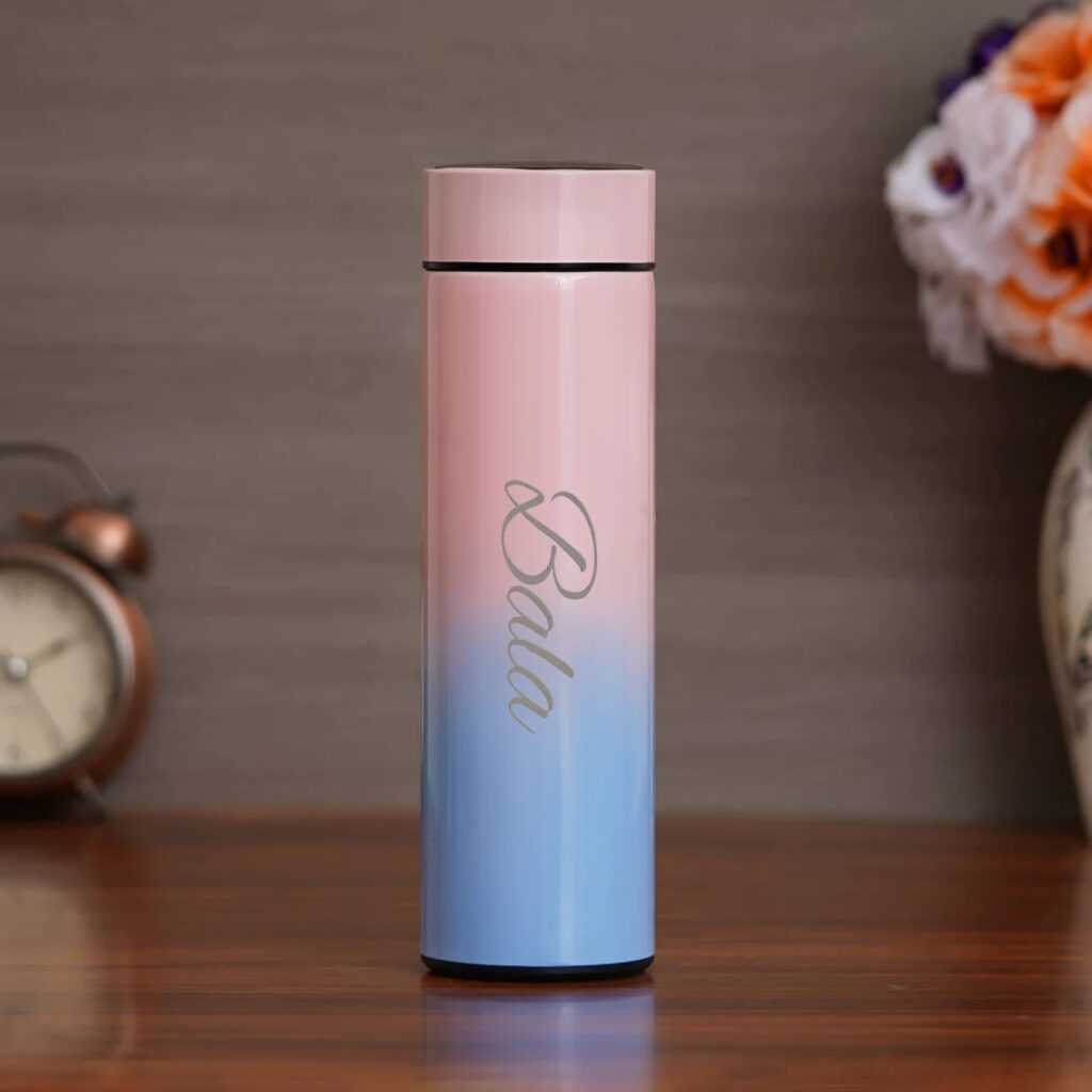 multicolor personalized Water Bottle with smart display