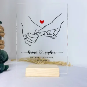 couple acrylic plaque