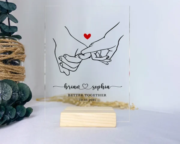 couple acrylic plaque