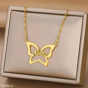 Butterfly Custom Name Necklace