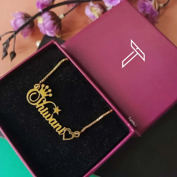 Crown Name Necklace